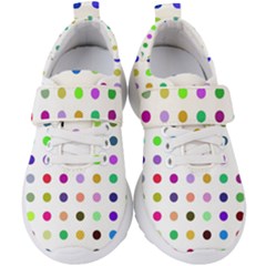 Circle Pattern(1) Kids  Velcro Strap Shoes by Ket1n9