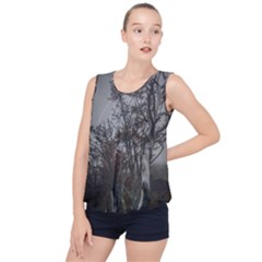 Nature s Resilience: Tierra Del Fuego Forest, Argentina Bubble Hem Chiffon Tank Top by dflcprintsclothing