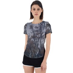 Nature s Resilience: Tierra Del Fuego Forest, Argentina Back Cut Out Sport T-shirt by dflcprintsclothing