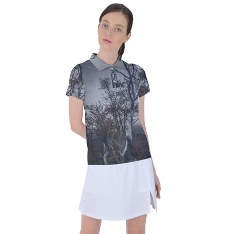 Nature s Resilience: Tierra Del Fuego Forest, Argentina Women s Polo T-shirt by dflcprintsclothing