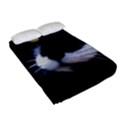 Face Black Cat Fitted Sheet (Full/ Double Size) View2