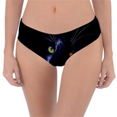 Face Black Cat Reversible Classic Bikini Bottoms by Ket1n9