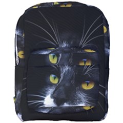 Face Black Cat Full Print Backpack by Ket1n9