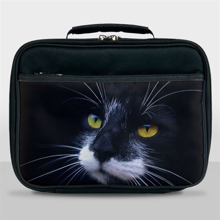 Face Black Cat Lunch Bag