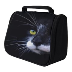 Face Black Cat Full Print Travel Pouch (small) by Ket1n9