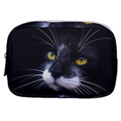 Face Black Cat Make Up Pouch (small) by Ket1n9