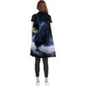 Face Black Cat Sleeveless Chiffon Waistcoat Shirt View2