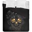 Art Fiction Black Skeletons Skull Smoke Duvet Cover Double Side (California King Size) View1