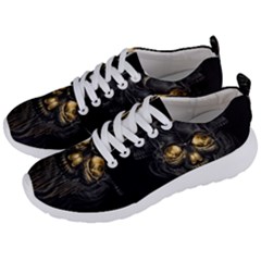 Art Fiction Black Skeletons Skull Smoke Men s Lightweight Sports Shoes by Ket1n9