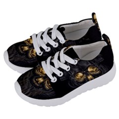 Art Fiction Black Skeletons Skull Smoke Kids  Lightweight Sports Shoes by Ket1n9