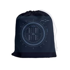 Minimalistic Knowledge Mathematics Trigonometry Drawstring Pouch (xl) by Ket1n9