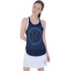 Minimalistic Knowledge Mathematics Trigonometry Racer Back Mesh Tank Top by Ket1n9