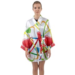 Love Long Sleeve Satin Kimono by Ket1n9