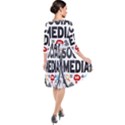 Social Media Computer Internet Typography Text Poster Quarter Sleeve Waist Band Dress View2