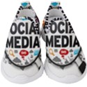 Social Media Computer Internet Typography Text Poster Kids  Slip On Sneakers View1