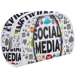 Social Media Computer Internet Typography Text Poster Make Up Case (large) by Ket1n9