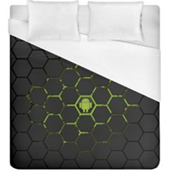 Green Android Honeycomb Gree Duvet Cover (king Size) by Ket1n9