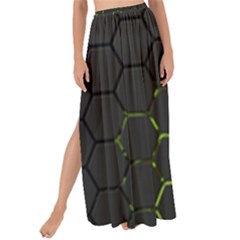 Green Android Honeycomb Gree Maxi Chiffon Tie-up Sarong by Ket1n9