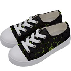 Green Android Honeycomb Gree Kids  Low Top Canvas Sneakers by Ket1n9