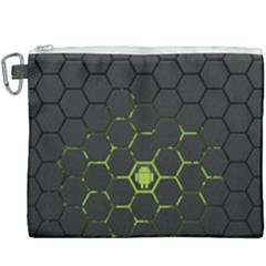 Green Android Honeycomb Gree Canvas Cosmetic Bag (xxxl) by Ket1n9