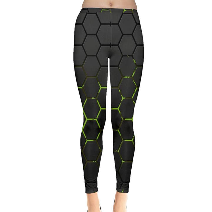 Green Android Honeycomb Gree Inside Out Leggings