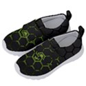 Green Android Honeycomb Gree Kids  Velcro No Lace Shoes View2