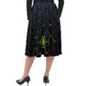 Green Android Honeycomb Gree Classic Velour Midi Skirt  View2