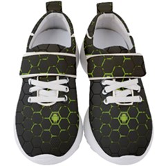 Green Android Honeycomb Gree Kids  Velcro Strap Shoes by Ket1n9