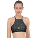 Green Android Honeycomb Gree Halter Bikini Top View1