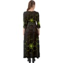 Green Android Honeycomb Gree Button Up Maxi Dress View2