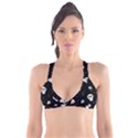 Skull Pattern Plunge Bikini Top View1