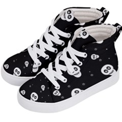 Skull Pattern Kids  Hi-top Skate Sneakers by Ket1n9