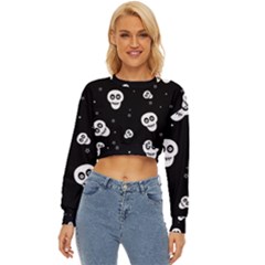 Skull Pattern Lightweight Long Sleeve Sweatshirt