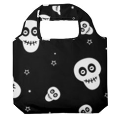 Skull Pattern Premium Foldable Grocery Recycle Bag by Ket1n9