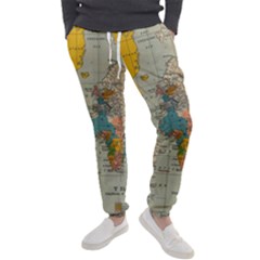 Vintage World Map Men s Jogger Sweatpants by Ket1n9