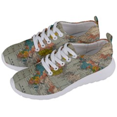 Vintage World Map Men s Lightweight Sports Shoes by Ket1n9