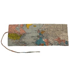 Vintage World Map Roll Up Canvas Pencil Holder (s) by Ket1n9