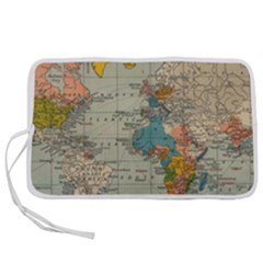 Vintage World Map Pen Storage Case (m) by Ket1n9