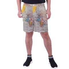 Vintage World Map Men s Pocket Shorts by Ket1n9