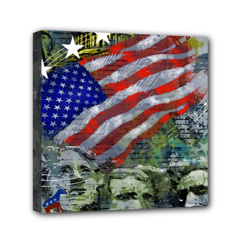 Usa United States Of America Images Independence Day Mini Canvas 6  X 6  (stretched) by Ket1n9