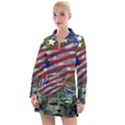 Usa United States Of America Images Independence Day Women s Long Sleeve Casual Dress View1