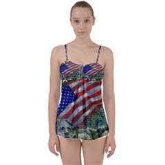 Usa United States Of America Images Independence Day Babydoll Tankini Top