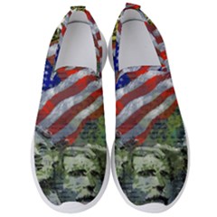 Usa United States Of America Images Independence Day Men s Slip On Sneakers by Ket1n9