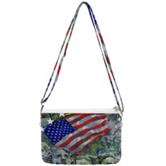 Usa United States Of America Images Independence Day Double Gusset Crossbody Bag by Ket1n9