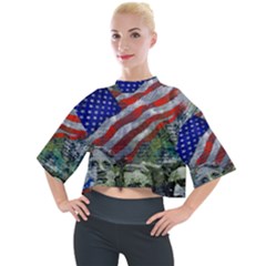 Usa United States Of America Images Independence Day Mock Neck T-shirt by Ket1n9