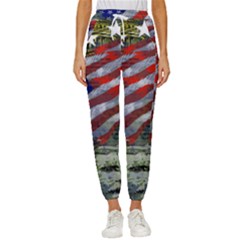 Usa United States Of America Images Independence Day Women s Cropped Drawstring Pants by Ket1n9