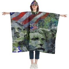 Usa United States Of America Images Independence Day Women s Hooded Rain Ponchos by Ket1n9