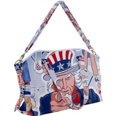 United States Of America Images Independence Day Canvas Crossbody Bag by Ket1n9