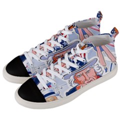 United States Of America Images Independence Day Men s Mid-top Canvas Sneakers by Ket1n9