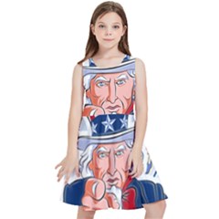 United States Of America Images Independence Day Kids  Skater Dress by Ket1n9